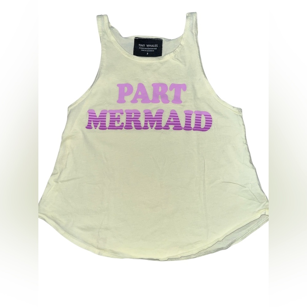 Toddler Size 3T Tiny Whales Part Mermaid Tank